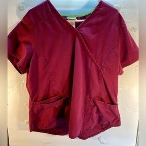 SCRUBSTAR WINE SCRUBS UNISEX TOP XL